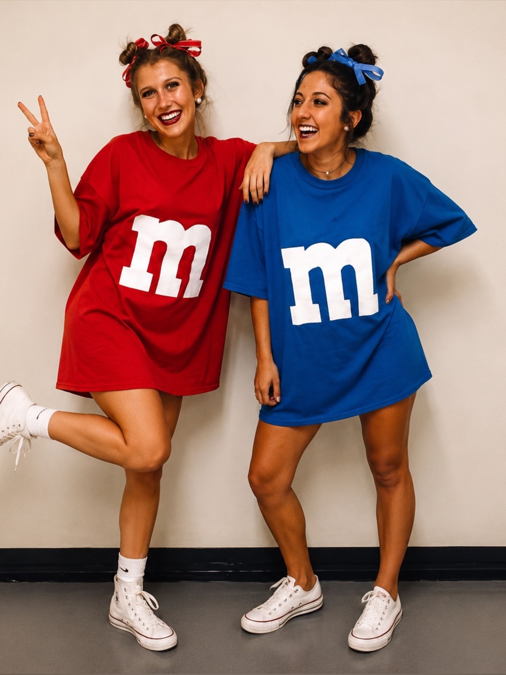 Red M&M Costume Shirt | Halloween Group Costume Tee | Oversized Graphic T-Shirt